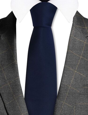 GUSLESON Classic New 3.15"（8cm） Men's Solid Color Necktie Wedding Business Tie + Gift Box in Saudi Arabia