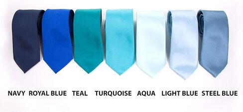 Spring Notion Men's Solid Color Satin Microfiber Tie, Regular and Skinny Width in Saudi Arabia