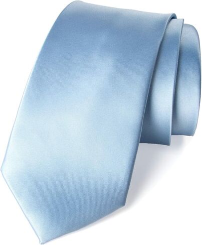 Spring Notion Men's Solid Color Satin Microfiber Tie, Regular and Skinny Width in Saudi Arabia