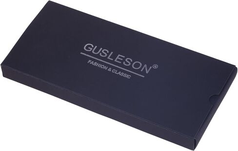 GUSLESON 3.15"（8cm） Solid Color Necktie and Pocket Square Cufflinks Sets For Men + Gift Box in Kuwait