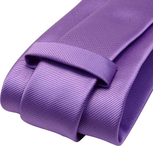 GUSLESON 3.15"（8cm） Solid Color Necktie and Pocket Square Cufflinks Sets For Men + Gift Box in Kuwait