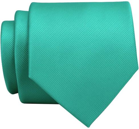 GUSLESON 3.15"（8cm） Solid Color Necktie and Pocket Square Cufflinks Sets For Men + Gift Box in Kuwait