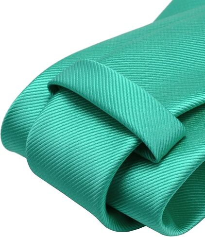 GUSLESON 3.15"（8cm） Solid Color Necktie and Pocket Square Cufflinks Sets For Men + Gift Box in Kuwait
