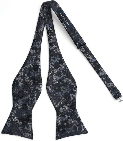 HISDERN Bow Ties for Men Floral Bowties Mens Self Tie Bow Tie Handkerchief Jacquard Woven Bowtie Pocket Square Set in Saudi Arabia