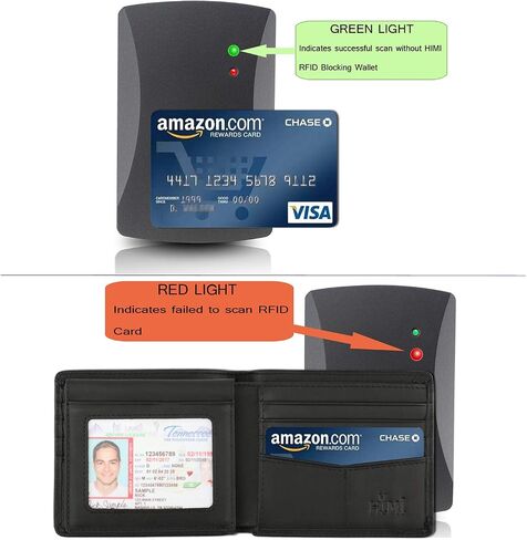 Wallet for Men-Genuine Leather RFID Blocking Bifold Stylish Wallet With 2 ID Window in Kuwait