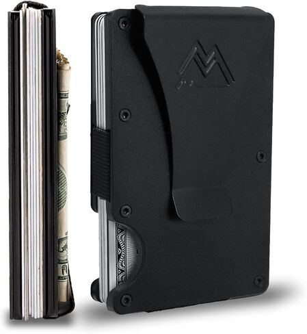 Mountain Voyage Minimalist Wallet for Men - Slim RFID Wallet, Scratch Resistant, Credit Card Holder & Money Clip, Easily Removable in Kuwait