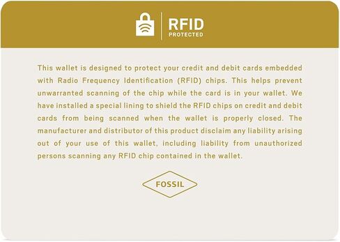 محفظة جلدية ثنائية الطي من Fossil Ryan RFID-Blocking للرجال مع نافذة لبطاقة الهوية in Saudi Arabia