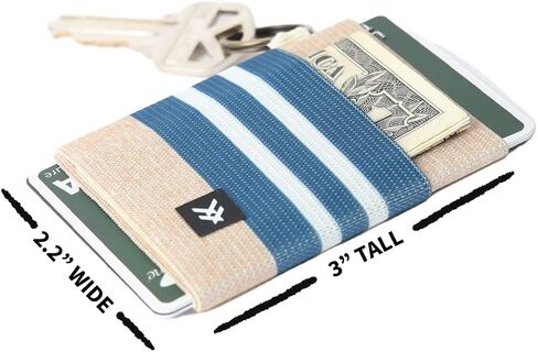 Slim Minimalist Elastic Wallet for Men & Women | Small Credit Card Holder for Front Pocket in Saudi Arabia