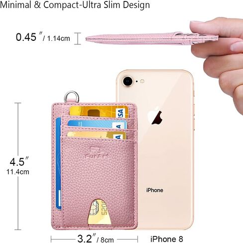 محفظة FurArt Slim Minimalist، محافظ جيب أمامية، حجب RFID، حامل بطاقات الائتمان للرجال in Kuwait