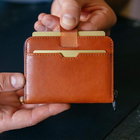 Vaultskin Mayfair Premier Leather Zip Wallet - Ultimate RFID Safety, Streamlined for Style & Functionality for Men and Women in Saudi Arabia
