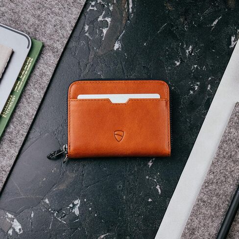 Vaultskin Mayfair Premier Leather Zip Wallet - Ultimate RFID Safety, Streamlined for Style & Functionality for Men and Women in Saudi Arabia