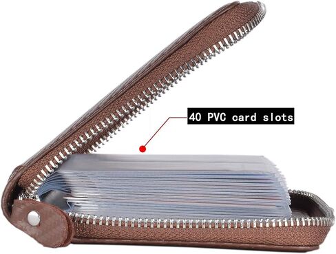 YUHAN PRETTY Credit Card Holder Wallet Large Leather Passport Case 42 Card Slots in Kuwait