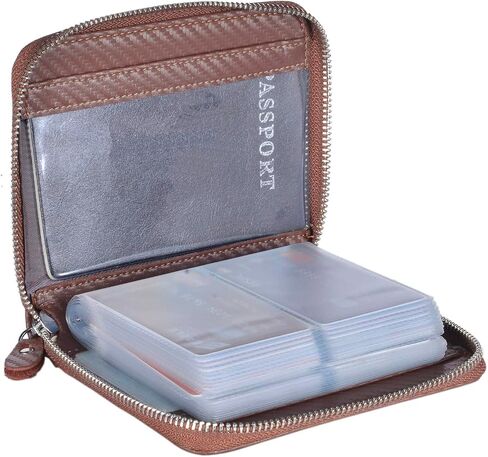 YUHAN PRETTY Credit Card Holder Wallet Large Leather Passport Case 42 Card Slots in Kuwait