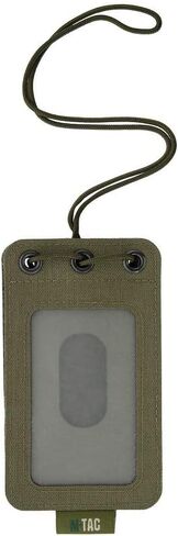 M-Tac Hanging ID Card Holder Hook and Loop Surface Draw Cord (Olive) in Kuwait
