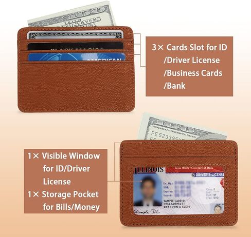 2 Pack Slim Minimalist Wallet, Business Card Case Professional PU Leather, Front or Back Pocket Card Holder Wallet Credit Card ID Case/Holder for Men & Women. (Lake Blue+Gray) in Saudi Arabia