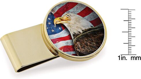 Coin Money Clip JFK Half Dollar with American Eagle in Saudi Arabia