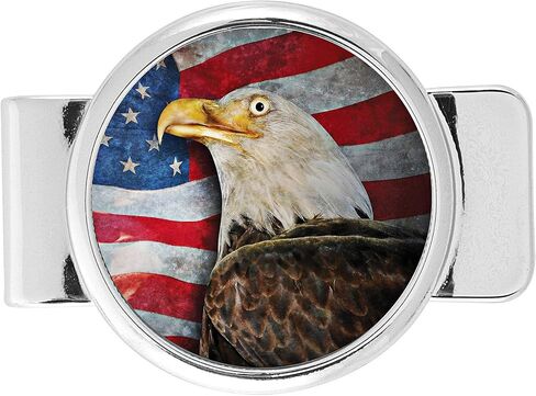 Coin Money Clip JFK Half Dollar with American Eagle in Saudi Arabia