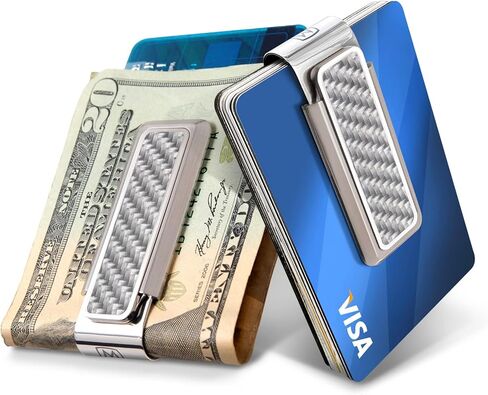 M-Clip Carbon Fiber Money Clip, Cash and Credit Card Holder, Minimalist Wallet Alternative in Saudi Arabia