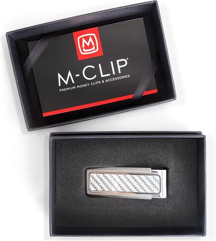 M-Clip Carbon Fiber Money Clip, Cash and Credit Card Holder, Minimalist Wallet Alternative in Saudi Arabia