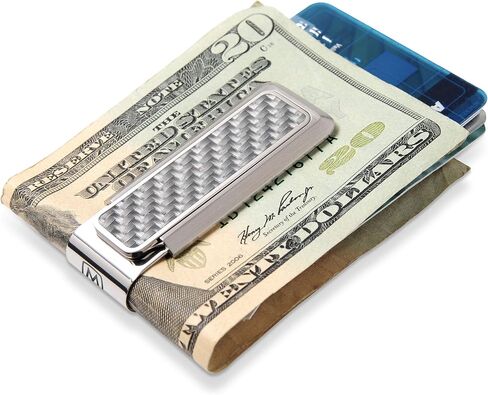 M-Clip Carbon Fiber Money Clip, Cash and Credit Card Holder, Minimalist Wallet Alternative in Saudi Arabia