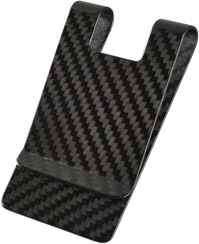 CL CARBONLIFE Carbon Fiber Money Clip Wallet, Business Card Holder RFID Protector Credit Card Holder Wallet Clips For Men (X-Large, 3.5"x2.2"x0.6") in Saudi Arabia