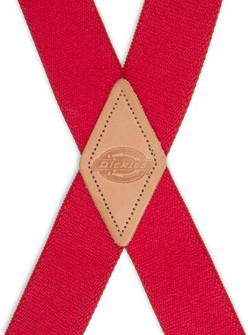 Dickies Men's 1 1/2 inch Solid Straight Clip Adjustable X Back Suspender in Kuwait