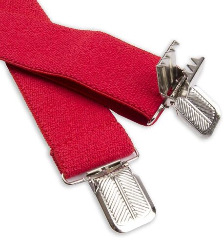 Dickies Men's 1 1/2 inch Solid Straight Clip Adjustable X Back Suspender in Kuwait