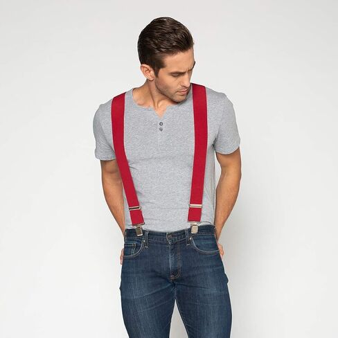 Grade Code Suspenders for Men, with Heavy Duty Clip Wide X-Back for Work in Saudi Arabia
