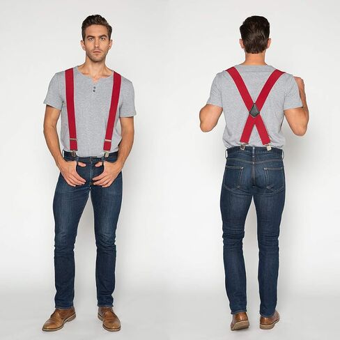 Grade Code Suspenders for Men, with Heavy Duty Clip Wide X-Back for Work in Saudi Arabia