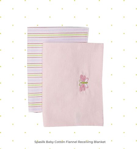 Spasilk Baby 4 Pack 100% Cotton Flannel Receiving Blanket in Kuwait