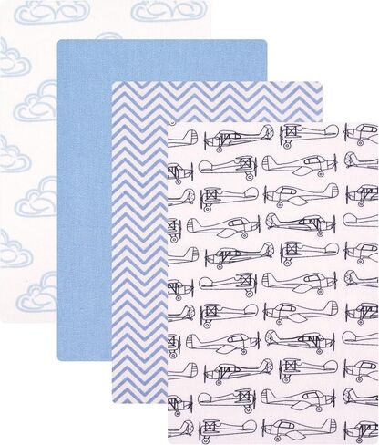 Hudson Baby Unisex Baby Cotton Flannel Receiving Blankets, Butterflies, One Size in Saudi Arabia