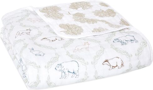 aden + anais Dream Blanket, Boutique Muslin Baby Blankets for Girls & Boys, Ideal Lightweight Newborn Nursery & Crib Blanket, Unisex Toddler & Infant Bedding, Shower & Registry Gift, Winnie The Pooh in Saudi Arabia