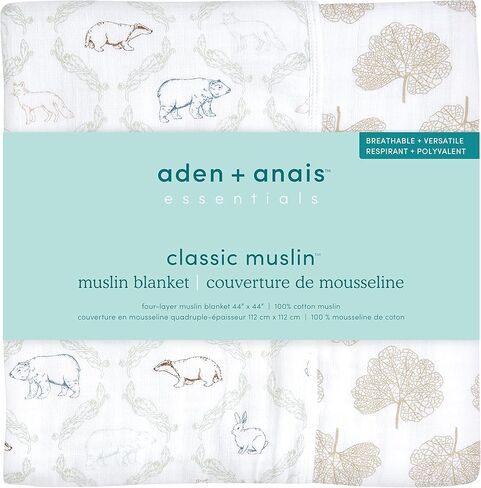 aden + anais Dream Blanket, Boutique Muslin Baby Blankets for Girls & Boys, Ideal Lightweight Newborn Nursery & Crib Blanket, Unisex Toddler & Infant Bedding, Shower & Registry Gift, Winnie The Pooh in Saudi Arabia