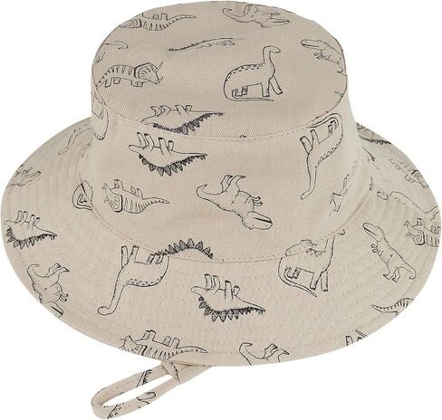 Durio UPF 50+ Baby Sun Hat Wide Brim Toddler Bucket Hats for Boys 0-8 Years | Lightweight Summer Sun Protection for Beach, Park, Travel, School, Daycare, Adjustable Chip Strap, Cotton Plaid Lining in Saudi Arabia