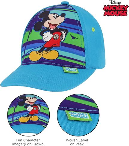 Disney Toddler Sun Hat, Or Mickey Mouse Kids Bucket Hat and Matching Baseball Cap for Boys, Age 2-4 in Saudi Arabia