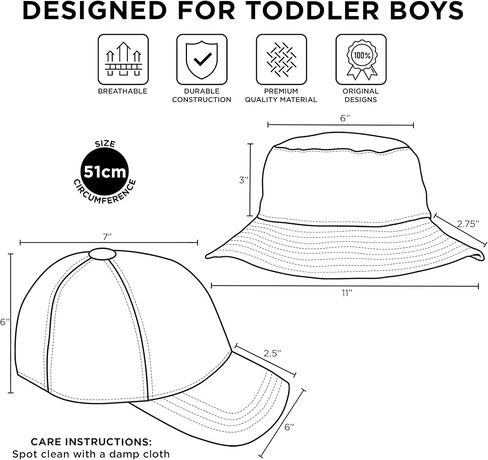 Disney Toddler Sun Hat, Or Mickey Mouse Kids Bucket Hat and Matching Baseball Cap for Boys, Age 2-4 in Saudi Arabia