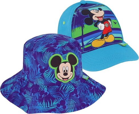 Disney Toddler Sun Hat, Or Mickey Mouse Kids Bucket Hat and Matching Baseball Cap for Boys, Age 2-4 in Saudi Arabia