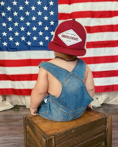 Baby Hats - Baseball Hat, Newborn Youth Flat Brim Mesh Trucker Surf Skate Bubba Bro Fitted Beach Cap Gorros para Bebes in Saudi Arabia