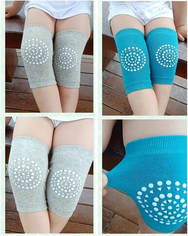 Toddler Knee Pads Unisex Baby Anti-Slip Stretch Kneepads for Crawling Non-constricting Legs 6-36M in Saudi Arabia