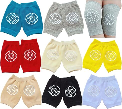 Toddler Knee Pads Unisex Baby Anti-Slip Stretch Kneepads for Crawling Non-constricting Legs 6-36M in Saudi Arabia