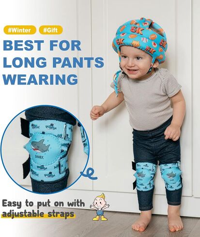 Simply Kids Baby Knee Pads for Crawling (2 Pairs) Rodilleras para Bebe, CPSIA Certified - Infant Knee Protector for Toddler, Girl, Boy, Crawler in Saudi Arabia