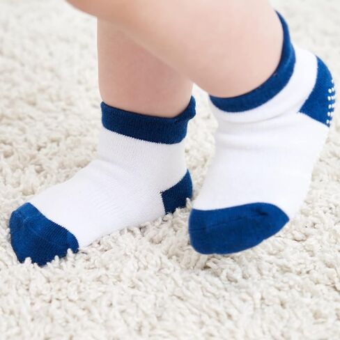 Zaples Baby Non Slip Grip Ankle Socks with Non Skid Soles for Infants Toddlers Kids Boys Girls in Saudi Arabia