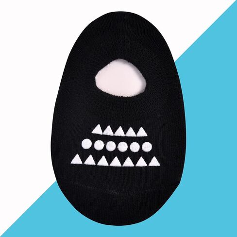 JORMATT Toddler No Show Socks Little Girls Boys Cotton Socks Anti Slip Low Cut Ankle Socks With Grips (6-12 Pairs) in Saudi Arabia