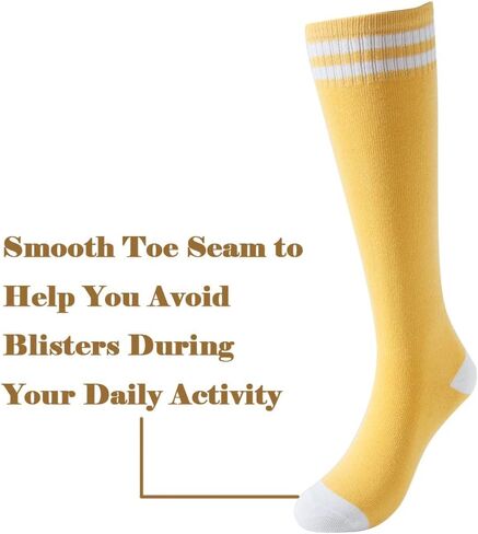 جوارب SOCKSDIARY للركبة للأطفال، جوارب قطنية لكرة القدم للأولاد والبنات والأطفال الصغار... in Kuwait