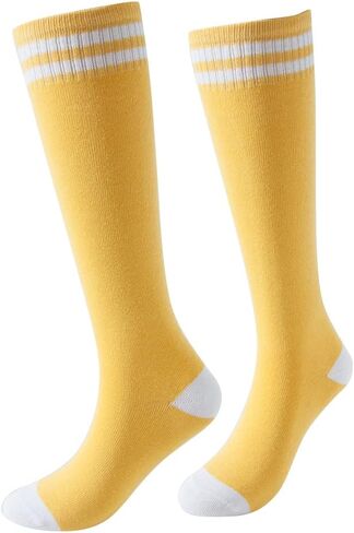 جوارب SOCKSDIARY للركبة للأطفال، جوارب قطنية لكرة القدم للأولاد والبنات والأطفال الصغار... in Kuwait
