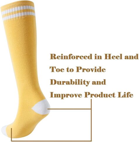 جوارب SOCKSDIARY للركبة للأطفال، جوارب قطنية لكرة القدم للأولاد والبنات والأطفال الصغار... in Kuwait