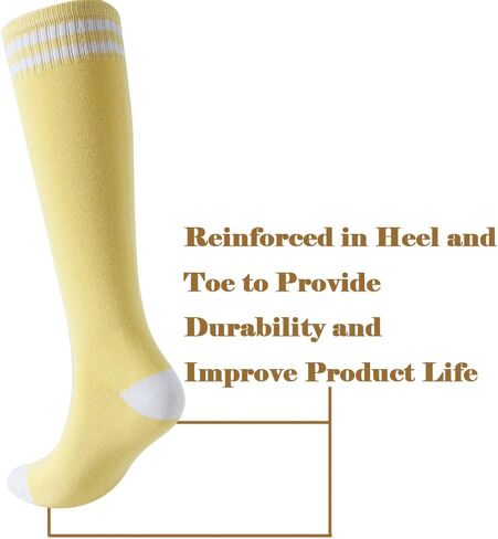 Knee High Socks for Kids, Cotton Soccer Socks for Boys, Girls, Toddlers…… in Kuwait