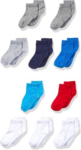 Hanes Baby and Toddler Socks, Boys' and Girls' Ankle and Low Cut, 10-Pair Packs in Saudi Arabia
