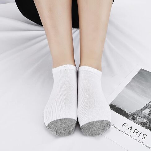 BOOPH 12 Pairs Kids Ankle Socks Boys Girls Low Cut Half Cushion Athletic Socks in Kuwait