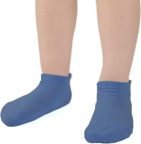 EPEIUS Baby Socks Toddler Non-slip Socks Thick Cotton Ankle Socks with Grips Kids Boys Girls 6/12 Pack in Saudi Arabia